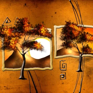 African inspired wall art